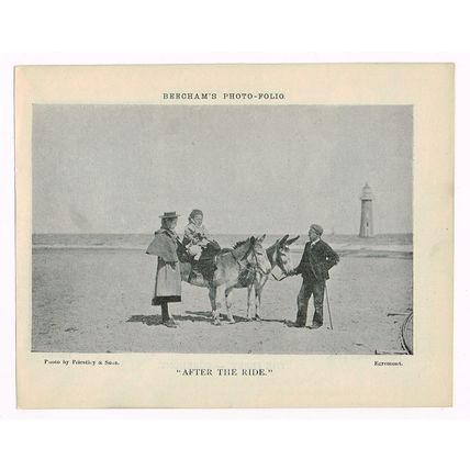The Ferry Egremont Merseyside / After The Ride 1900 Antique Print Picture