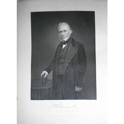 Thomas Babington Macaulay - engraving - 1876 - Duyckinck Internationale Gallerie