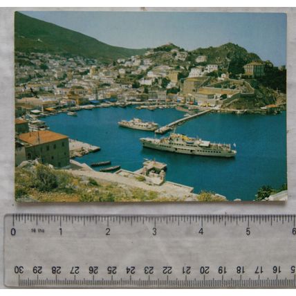 old postcard Hydra, Greece