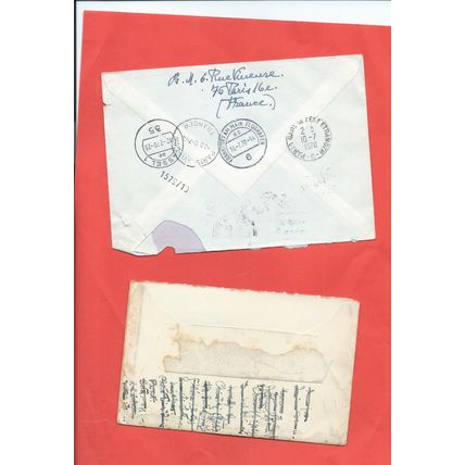 France stamps. 4 miscellaneous covers. Mixed condition. 1970, 1962 etc. (K465)