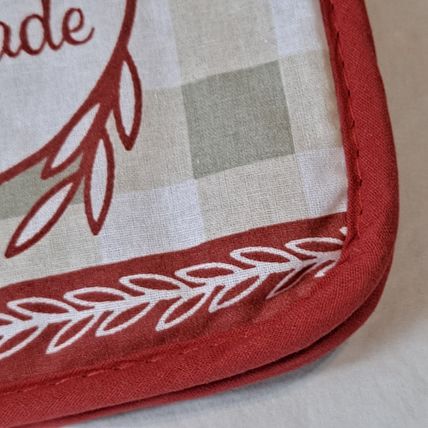 Home Collection HAPPINESS IS HOMEMADE Kitchen TOWEL SET Oven Mitt Pot Holder