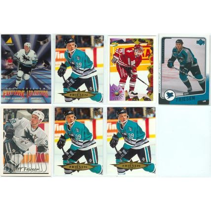 Jeff Friesen 7x card lot incl World Jr.