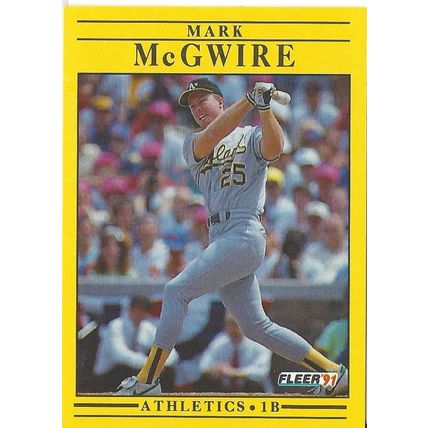 1991 FLEER MARK MCGWIRE #17