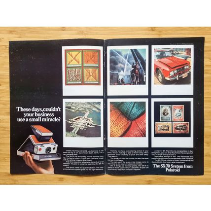 1976 Polaroid Camera Vintage US Print Advert, 70s Ephemera