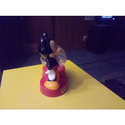 Old Vintage Original Walt Disney Superior Toys Mickey Mouse Bank W/Key 1974