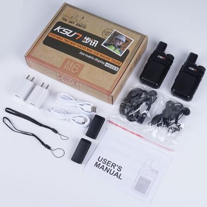 KSUN Walkie Talkies with Earpiece and Mic 22 FRS Channels Drop-Resistant, Long R