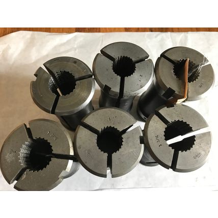 LOT 6 NAMCO 1", 1-1/8,1-3/16,1", 1 1/8,1 3/16 ACME GRID ROUND COLLETS,AJ