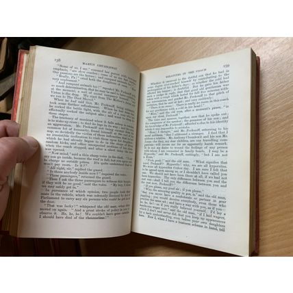 1914 CHARLES DICKENS MARTIN CHUZZLEWIT FIRESIDE EDITION FICTION HB BOOK (P4)