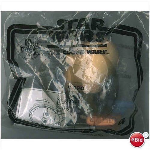 2008 McDonalds Star Wars The Clone Wars #4 C-3PO Mint in Package