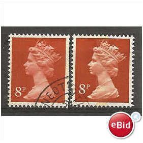X879 8p Rosine (1 centre band).Fine Used.
