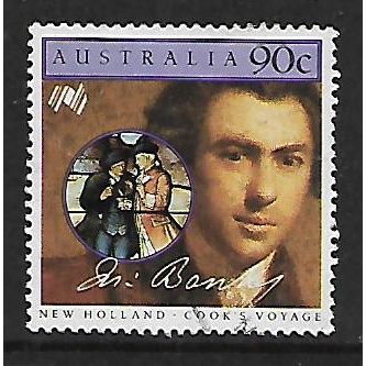 AUSTRALIA 1986 COOKS VOYAGE 90c JOSEPH BANKS SG1006 FINE USED