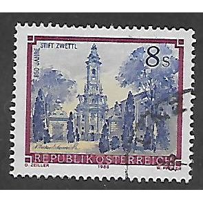 AUSTRIA 1984 MONASTERIES & ABBEYS CISTERCIAN 8s YELLOW BLUE & RED SG2004 FU