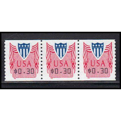 CVP33 30c Shield Very Fine MNH Strip of 3 PA5332