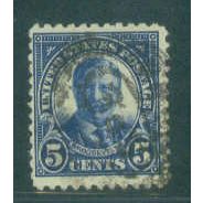 Used 557 5c Theodore Roosevelt Barely Clears A15554