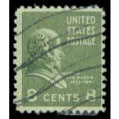 Used 813 8c Martin Van Buren Barely Clears M07861