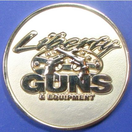 Liberty Guns & Equipment. Challenge Coin. Souvenir. 19b.