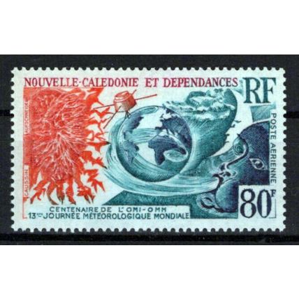 New Caledonia C101 MNH Air Post Communications Satellites ZAYIX 0524S0399