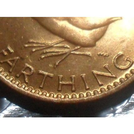 1956 Elizabeth II farthing - scarce.
