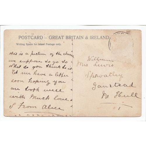 Bardney Church Lincolnshire Postcard
