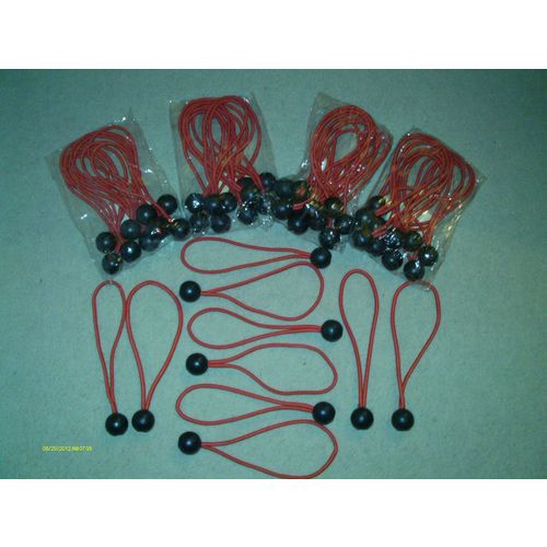 50 pcs 8" RED PURE RUBBER ball bungee TIE DOWN CANOPY TARPS DISPLAYS TRADE SHOWS