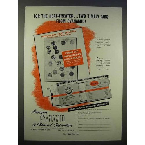 1946 American Cyanamid Ad - For the Heat Treater