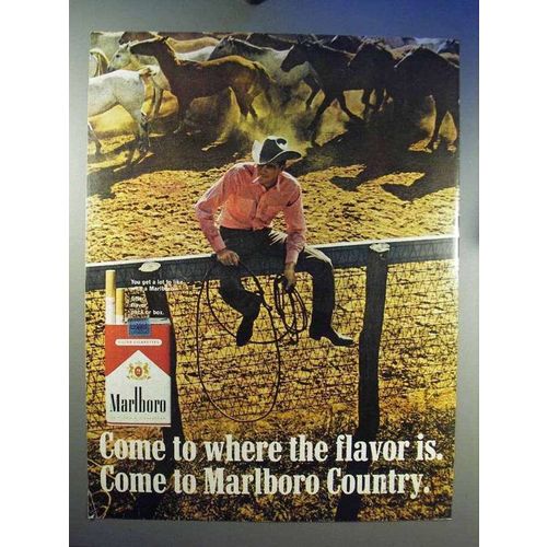 1966 Marlboro Cigarettes Ad - Marlboro Man