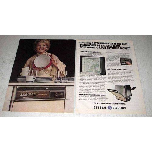 1978 GE Potsrubber III Dishwasher Ad - Debbie Reynolds