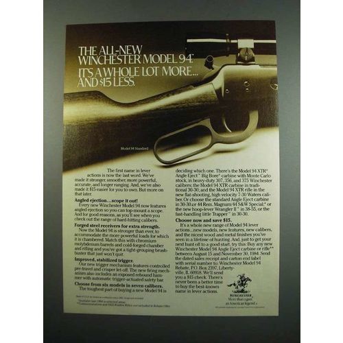 1984 Winchester Model 94 Standard Rifle Ad - Lot More