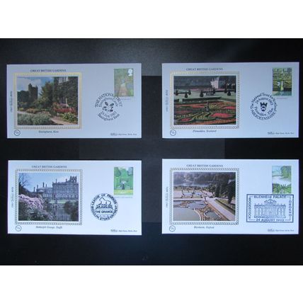BENHAM - GREAT BRITISH GARDENS SMALL SILK COVER SET 1983