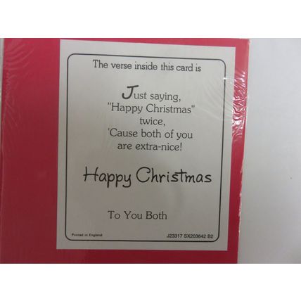 Hope Your Christmas Dear Nan And Grandad Teddy Bears Portrait Vantage Card