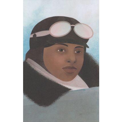 Bessie Coleman First African American Civil Plane Aviator Postcard