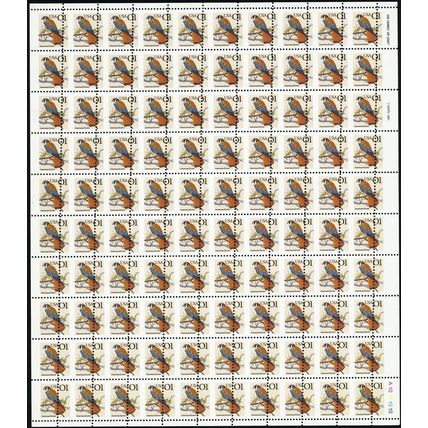 2476, MNH 1¢ Misperfed Full Sheet of 100 Stamps Freak Error * Stuart Katz