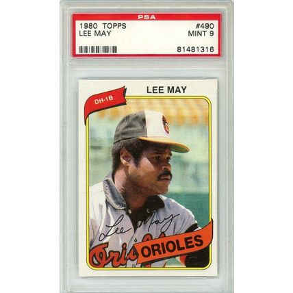 1980 Topps Lee May #490 PSA 9 P1304