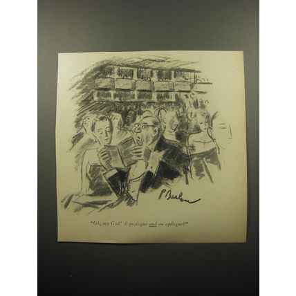 1957 Cartoon by Perry Barlow - Oh, my God! A prologue and an epilogue?