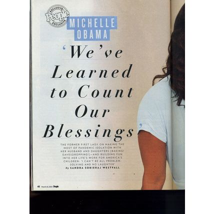 People Magazine March 22, 2021 MICHELLE OBAMA, Harry & Meghan Special Report NEW