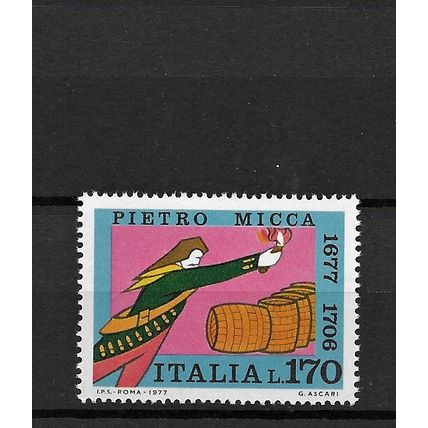 Italy 1977 300th Birth Anniversary of Micca MNH set S.G.1508