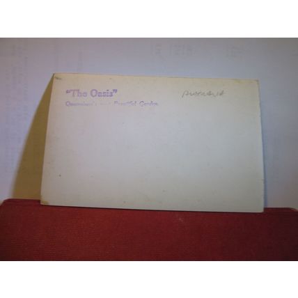 "THE OASIS" GARDENS, QUEENSLAND unused postcard RP =