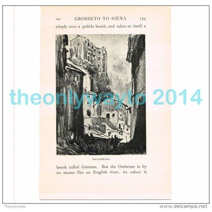 ROCCASTRADA (2), ITALY, BOOK ILLUSTRATION/PRINT, 1904