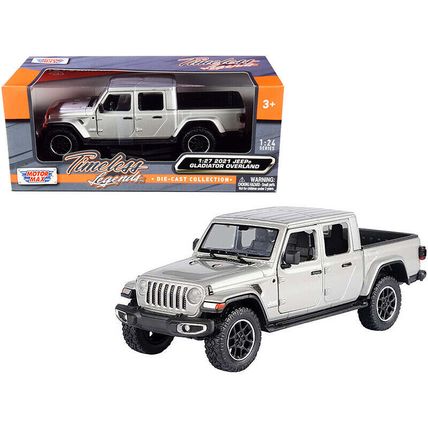 2021 Jeep Gladiator Overland (Closed Top) Pickup Truck Silver Metallic 1/24-1...