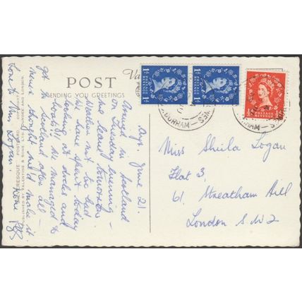 Largs from Routenburn Golf Course, Ayrshire, 1958 - Valentine's Postcard