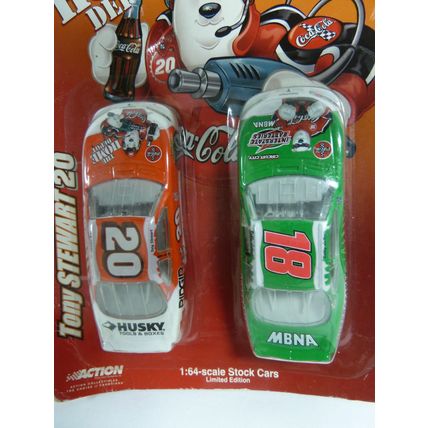 TONY STEWART 20 BOBBY LABONTE 18 1:64 diecast NASCAR POLAR BEAR fan*
