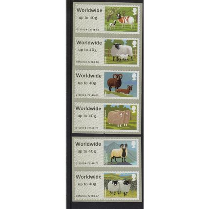 FS27-FS32 SHEEP Farm Animals POST & GO Set of 36 different~ Trafalgar Square m/c