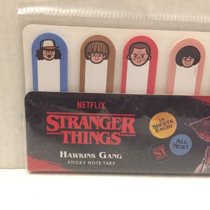 NEW Stranger Things Hawkins Gang Sticky Note Tabs - 90 Stickers