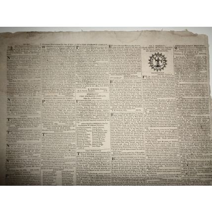 THE NEW-YORK STATESMAN, January 15, 1825 - NY Governor DeWitt Clinton's copy