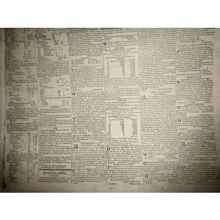 THE NEW-YORK STATESMAN, January 15, 1825 - NY Governor DeWitt Clinton's copy