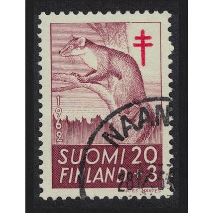 Finland Pine marten Wild Animal 1962 Canc SG#643 Sc#B164