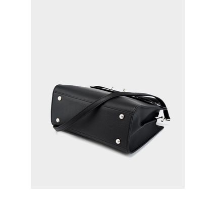 Genuine Leather Women's Bag Vintage Handbag Black