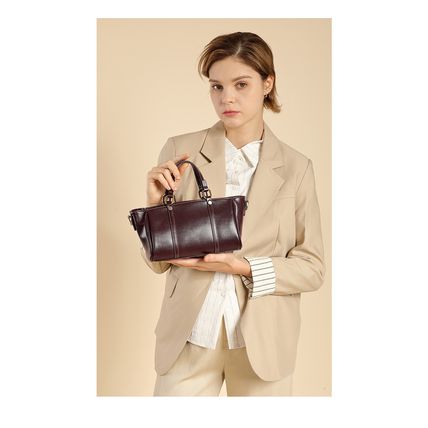 Genuine Leather Women Purses and Ladies Handbags Wine