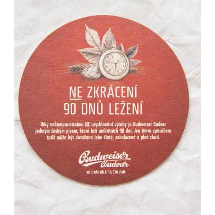 Czech Republic Beer Mat - Budweiser