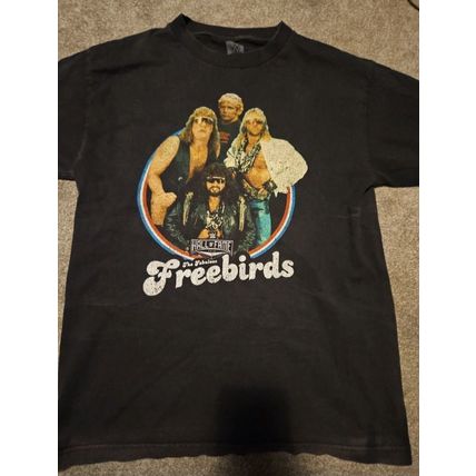Wwe tshirt fabulous freebirds medium wcw nwa hof Hayes garvin